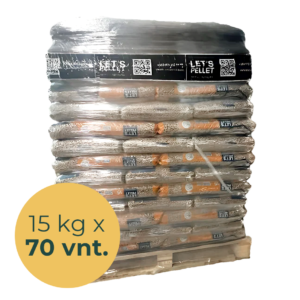Деревні пелети Let's Pellet 15 кг х 70 шт.